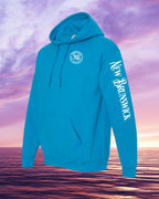 Born & Raised in NB Pullover Hoodie Left Chest and Sleeve - Unisex