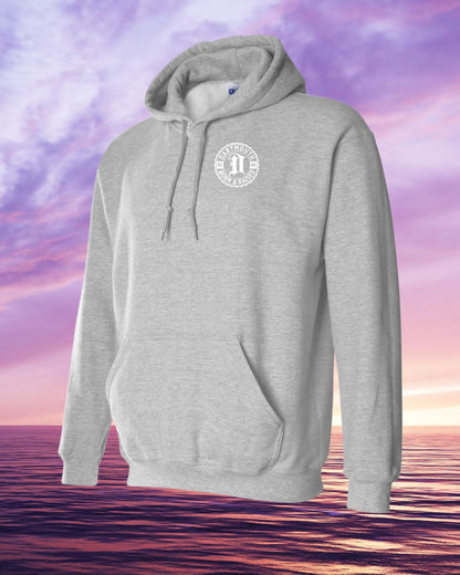 Born & Raised in Dartmouth left chest Hoodie