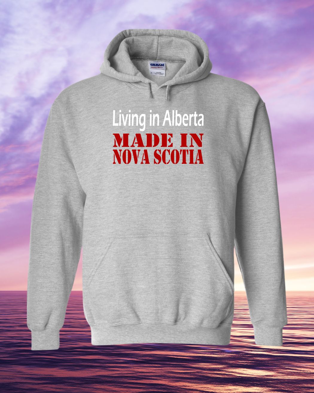 Living in Alberta Made in Nova Scotia Hoodie