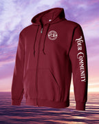 Born & Raised CB Custom Sleeve Zip Hoodie - Unisex