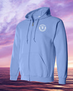 Born & Raised in Halifax left chest Zip Hoodie - Unisex