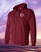 Born & Raised in NFLD left chest Print Zip Hoodie - Unisex