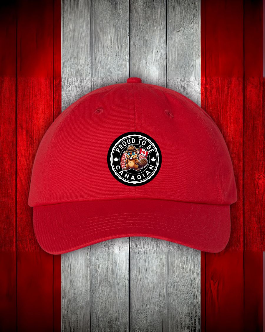 Proud to be Canadian Beaver design Hat