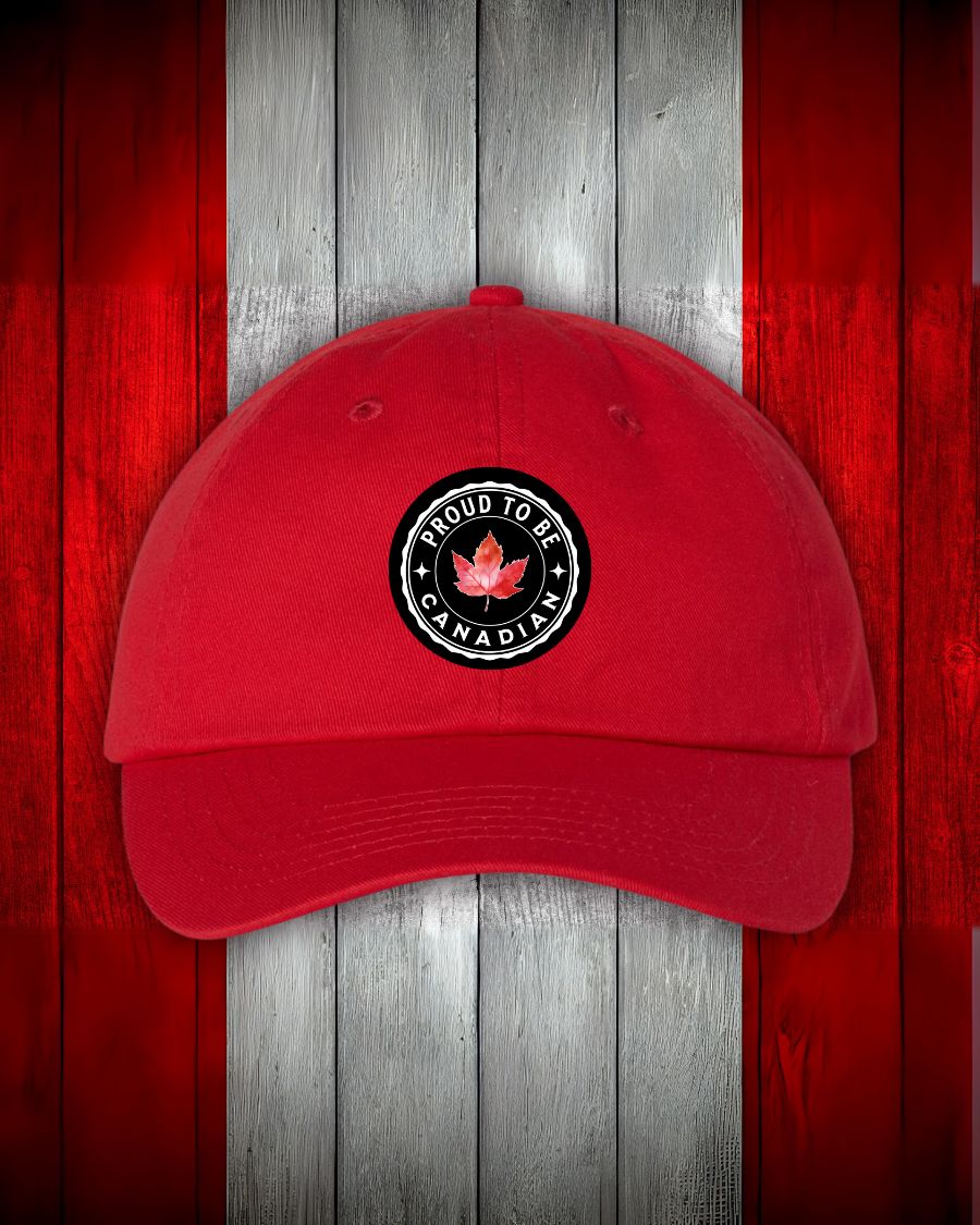 Proud to be Canadian Leaf design Hat