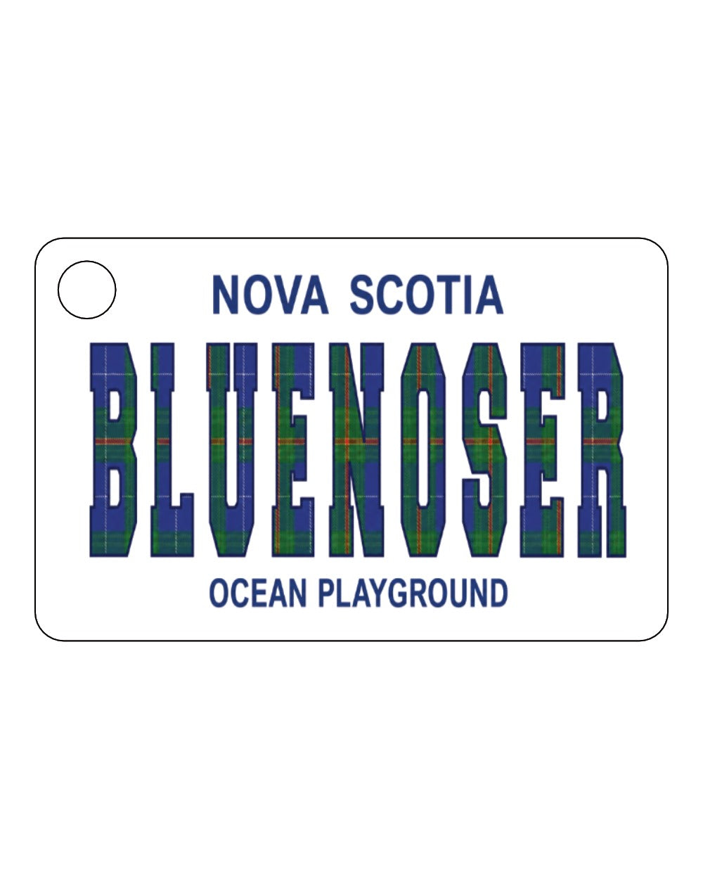 Bluenoser Plate Keychain