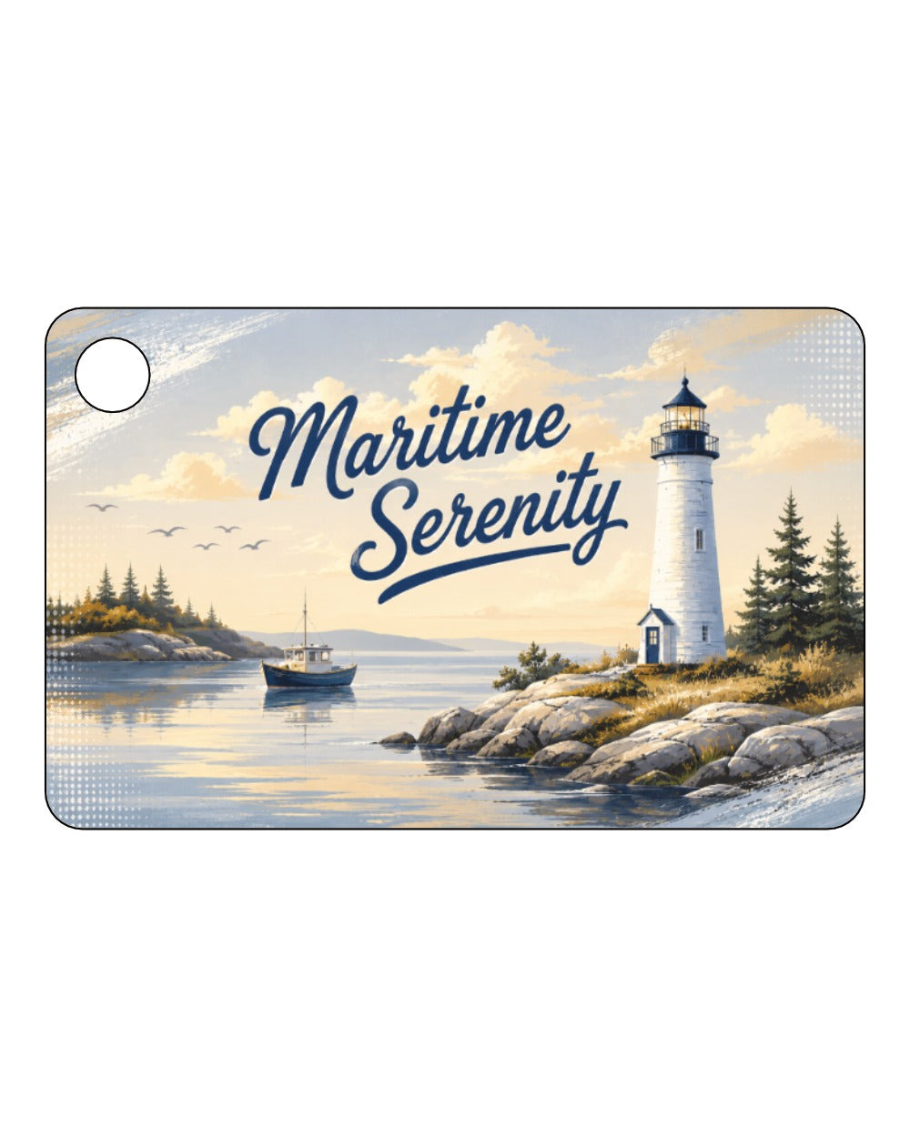 Maritime Serenity Day Keychain