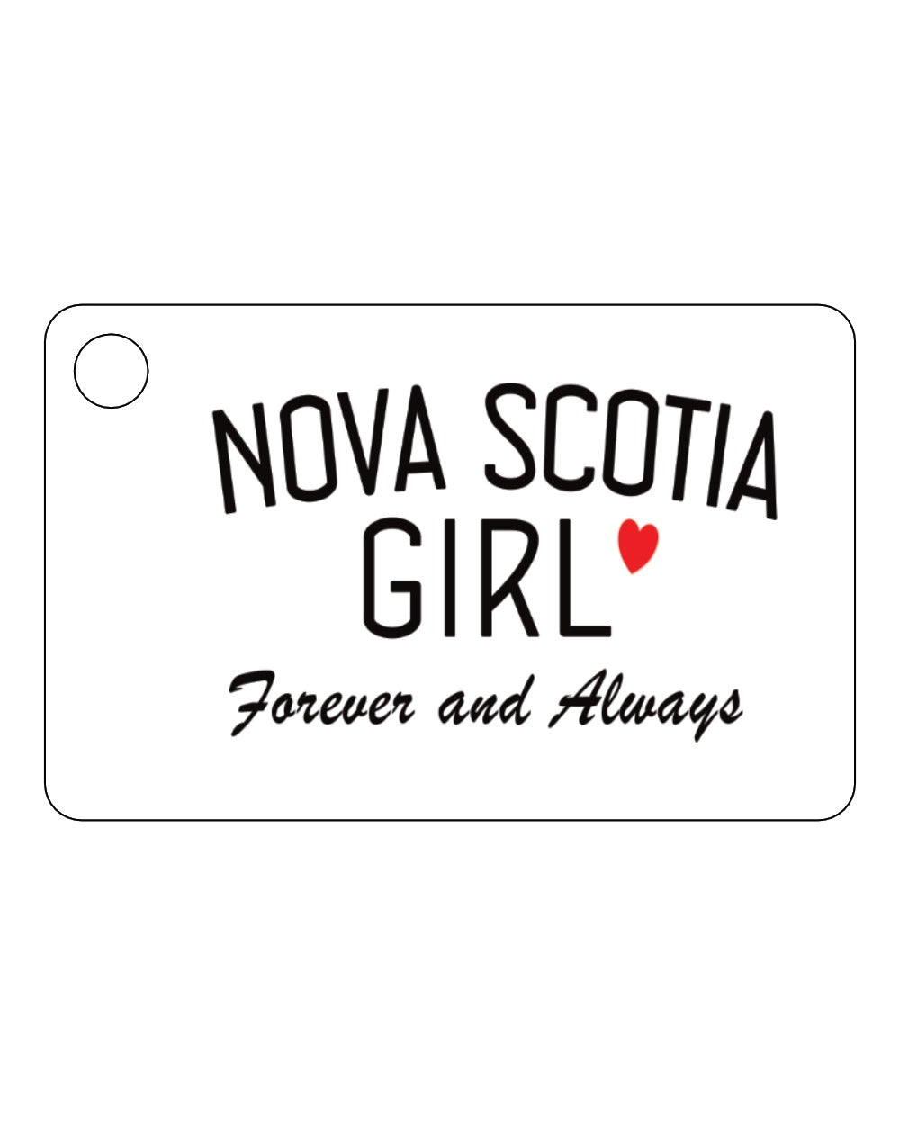 Ns Girl Forever and Always Keychain