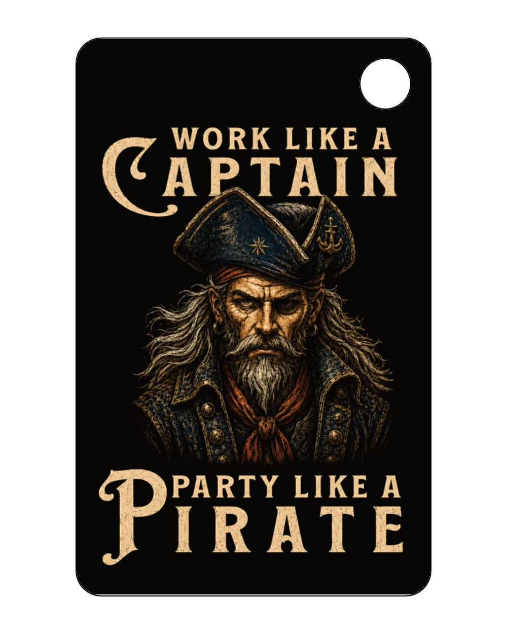 Work Like a Captain Keychain