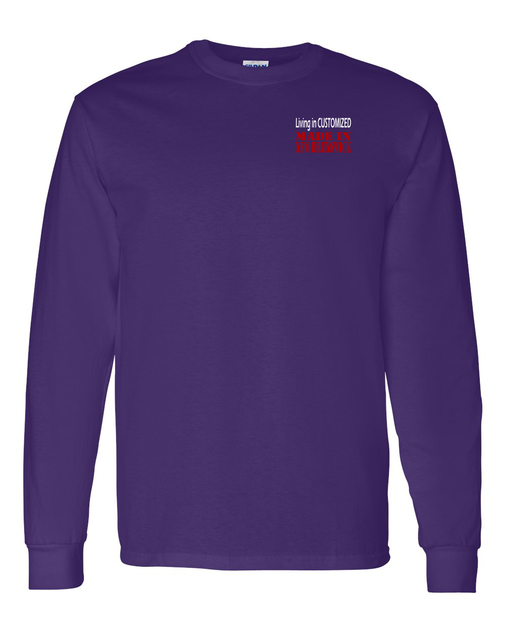 Living in Custom Made in NB Left Chest Long Sleeve Tee - Unisex