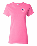 Born and Raised Heart Flag NFLD Left Chest Women's Tee