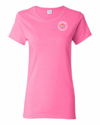 Born and Raised Heart Flag PEI Left Chest Women's Tee