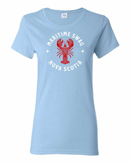 Maritime Swag Nova Scotia Mandala Red Lobster Full womens-tee