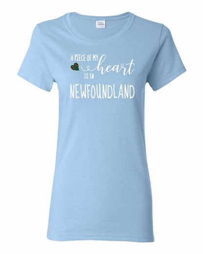 A piece of My heart in Newfoundland (Tartan Heart) Full Women's Tee