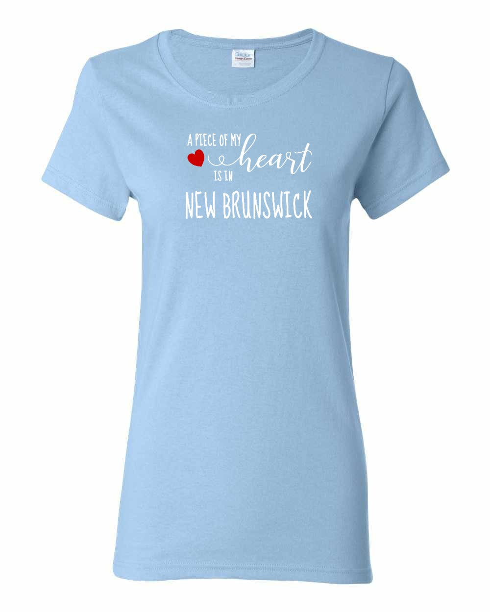 A piece of My heart in New Brunswick (Red Heart) Full Women's Tee
