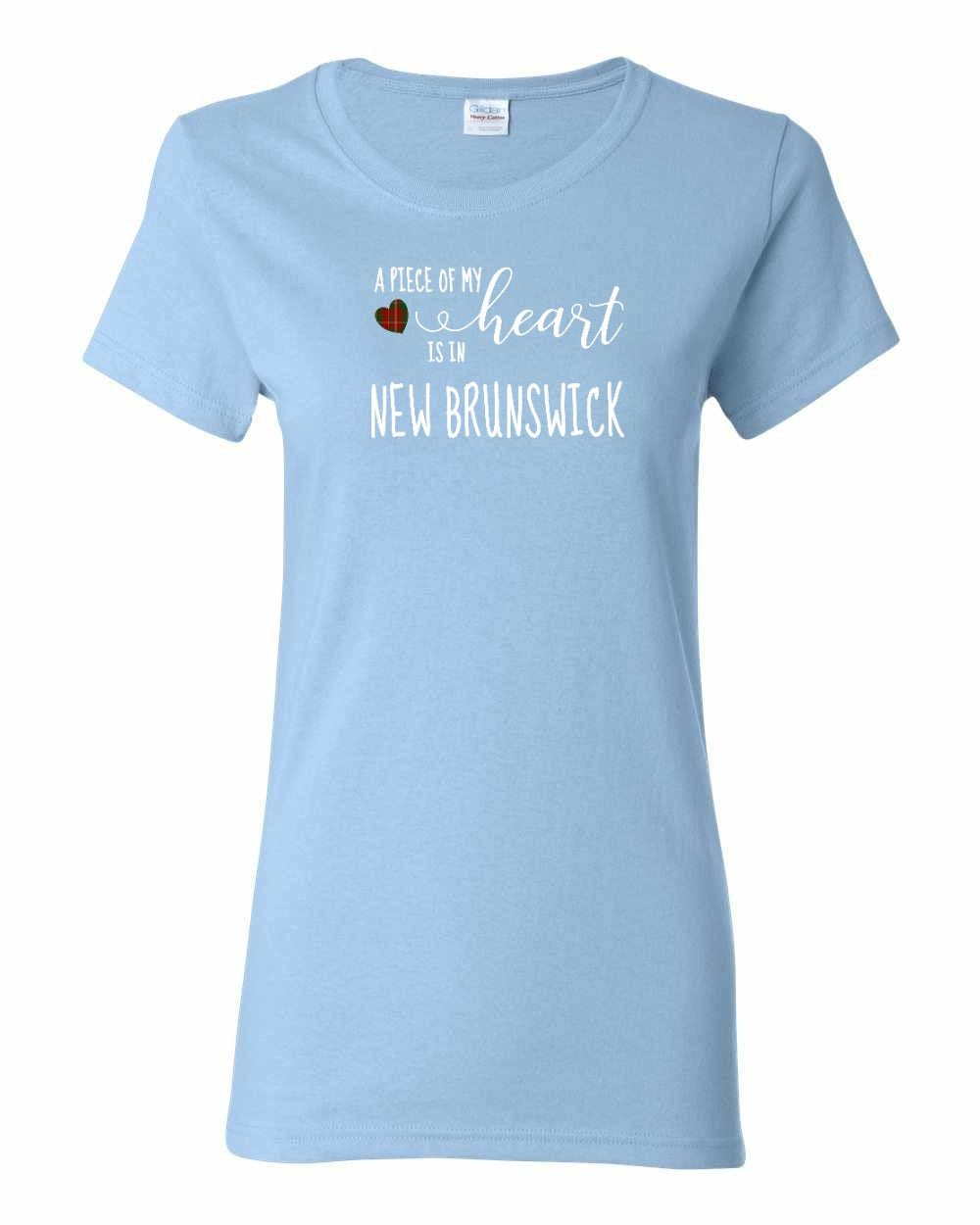 A piece of My heart in New Brunswick (Tartan Heart) Full Women's Tee