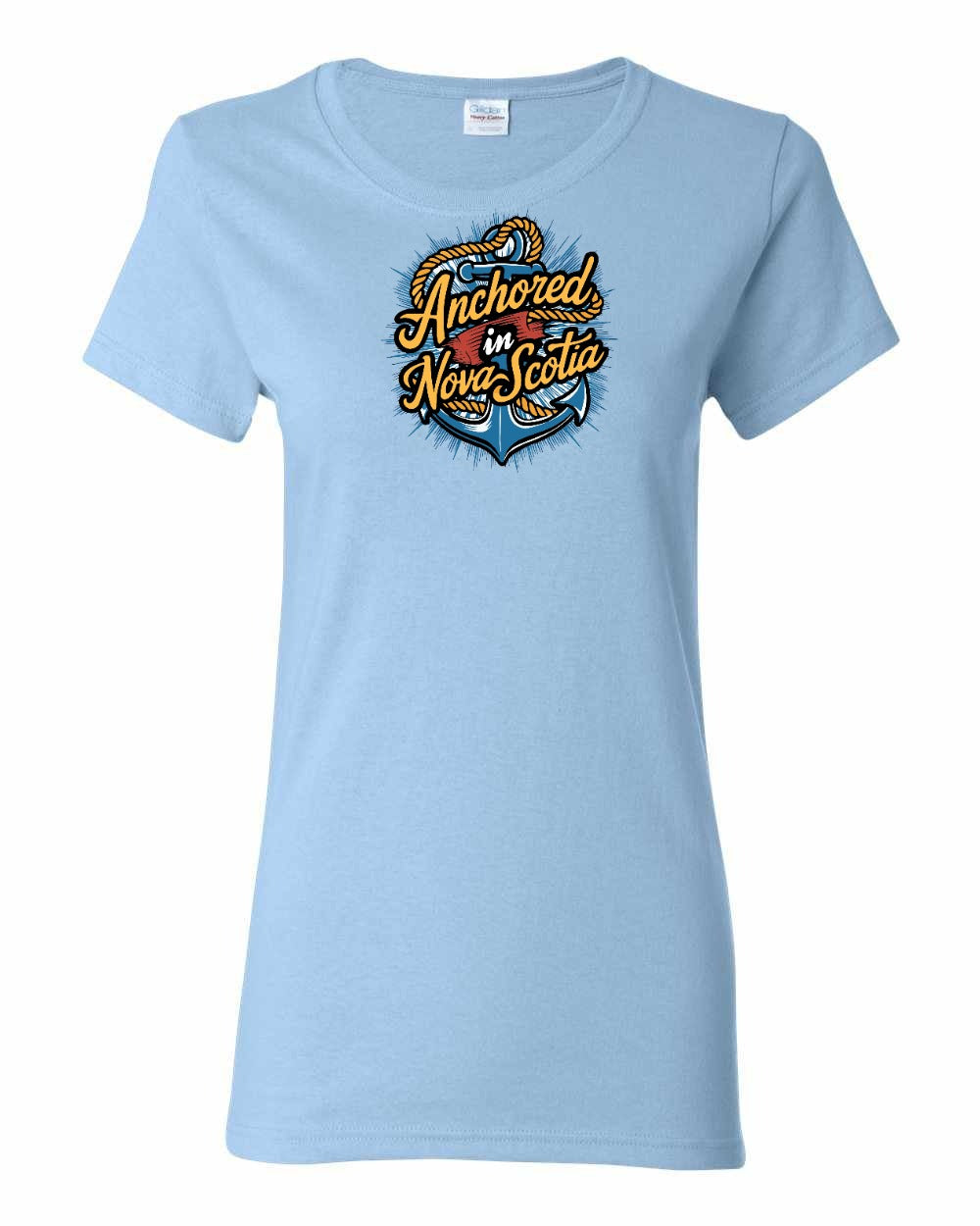Anchored In Nova Scotia (Old Design) Full womens-tee