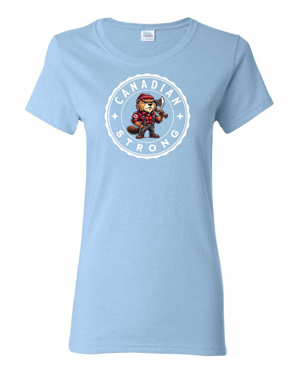 Canadian Strong Beaver Full Front Women's Tee