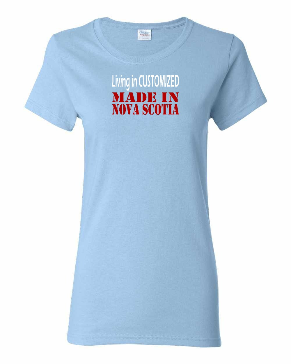 Living in Custom Made in Nova Scotia Full womens-tee