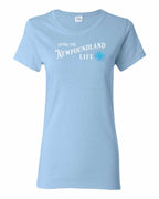 Living the NFLD Life blue Women's Tee