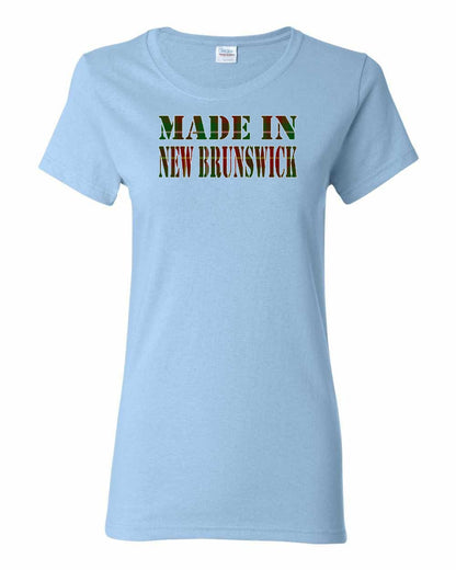 Made In New Brunswick ( Tartan Lettering) Full Women's Tee