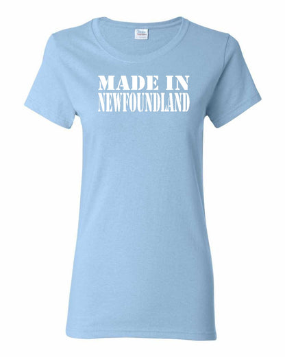Made In Newfoundland ( White Lettering) Full Women's Tee