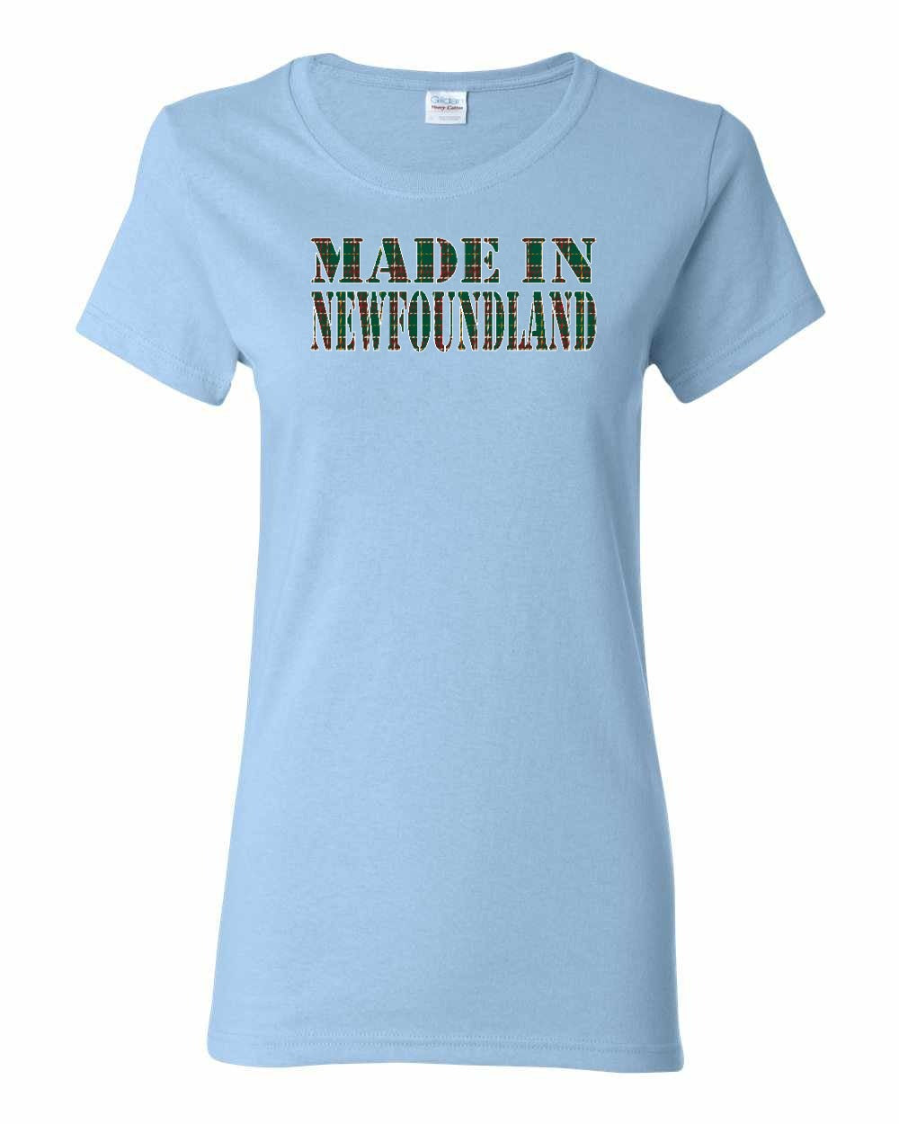 Made In Newfoundland ( Tartan Lettering) Full Women's Tee
