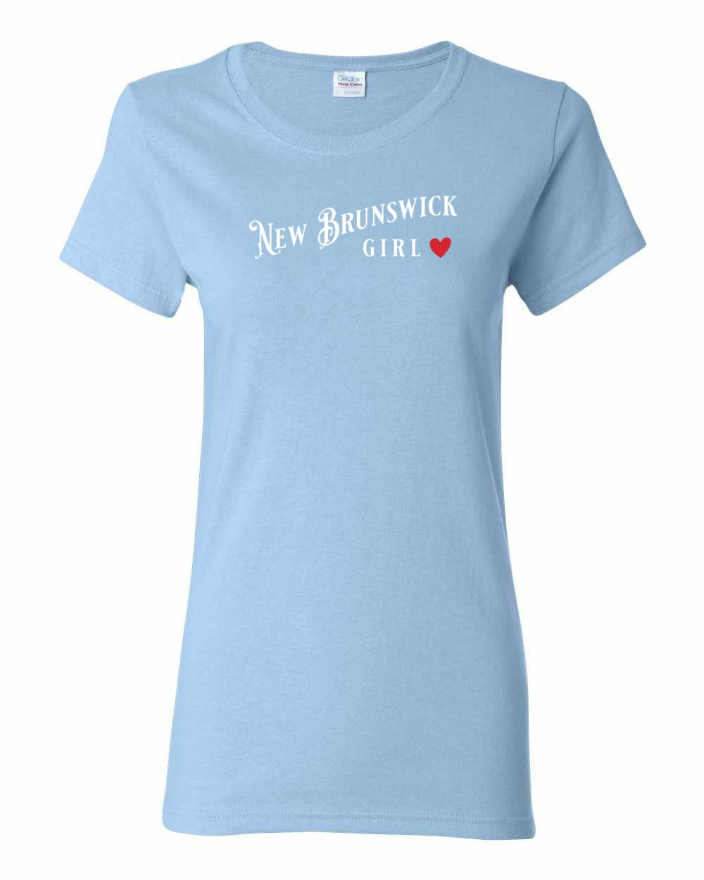 New Brunswick Girl Red Heart Full Women's Tee