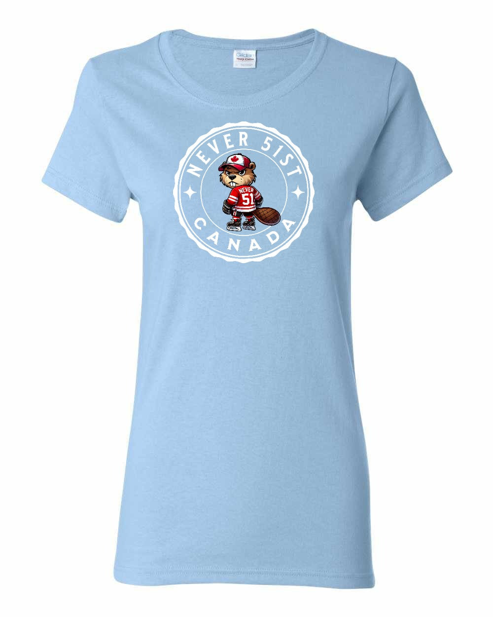 Never 51st Beaver Women's Tee - Gildan Canada (sewn Internationally)