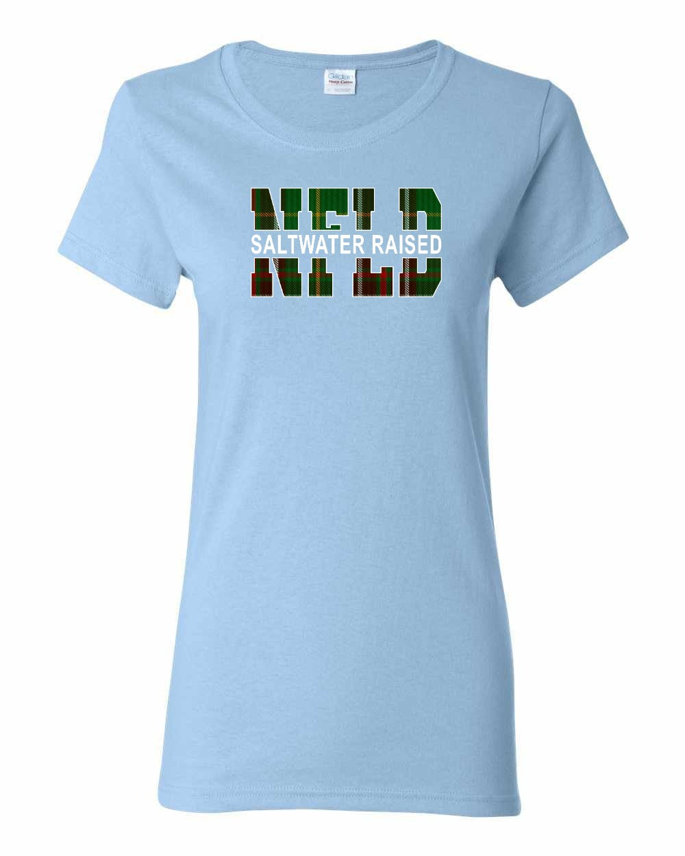 Newfoundland Saltwater Raised Full Front Women's Tee Printed NOT STITCHED