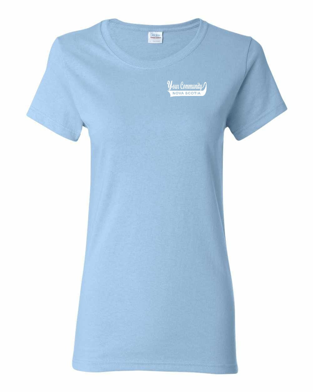 Your Community Swoop (Nova Scotia) Left Chest and Back womens-tee