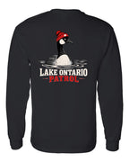 Lake Patrol Left Chest and Back Long Sleeve in Black - back