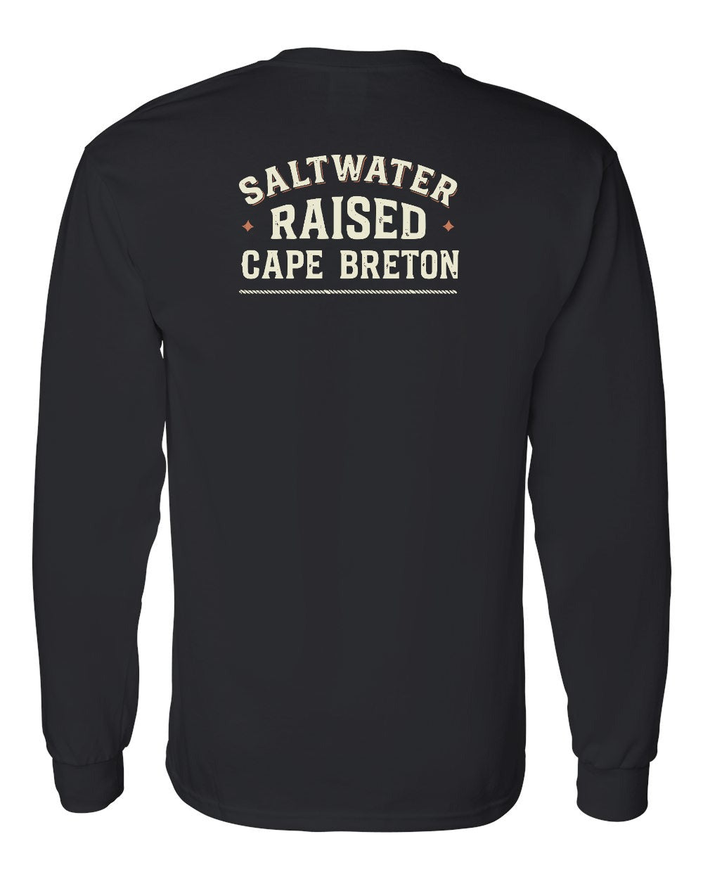 CB Saltwater Raised Sign Left Chest and Back Long Sleeve Tee - Unisex