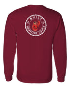 Built Maritime Tough Lobster Left Chest & Back Long Sleeve Tee - Unisex