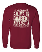 Saltwater Raised NS Folk Left Chest and Back Long Sleeve - Unisex
