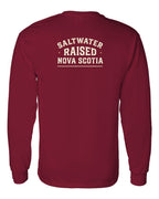 Saltwater Raised NS Sign Left Chest and Back Long Sleeve Tee - Unisex