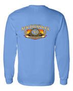 Nb Understand Left Chest and Back Long Sleeve in Carolina Blue - back