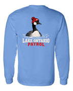 Lake Patrol Left Chest and Back Long Sleeve in Carolina Blue - back
