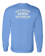 PEI Saltwater Raised Sign Left Chest And Back Long Sleeve Tee - Unisex
