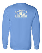 Saltwater Raised NS Sign Left Chest and Back Long Sleeve Tee - Unisex