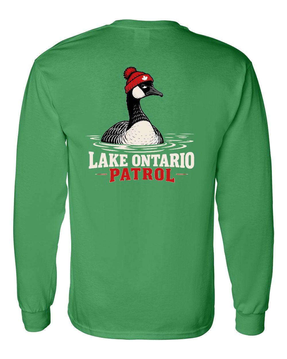 Lake Patrol Left Chest and Back Long Sleeve in Irish Green - back