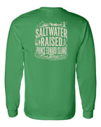 PEI Saltwater Raised Folk Left Chest and Back Long Sleeve Tee - Unisex