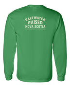 Saltwater Raised NS Sign Left Chest and Back Long Sleeve Tee - Unisex
