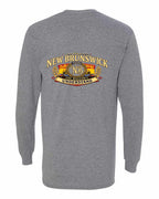 Nb Understand Left Chest and Back Long Sleeve in Graphite Heather - back