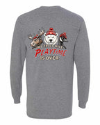 We Tried Nice New Left Chest and Back Long Sleeve in Graphite Heather - back