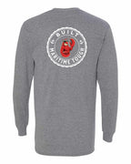 Built Maritime Tough Lobster Left Chest & Back Long Sleeve Tee - Unisex