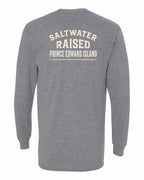 PEI Saltwater Raised Sign Left Chest And Back Long Sleeve Tee - Unisex