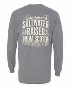 Saltwater Raised NS Folk Left Chest and Back Long Sleeve - Unisex