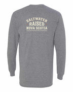 Saltwater Raised NS Sign Left Chest and Back Long Sleeve Tee - Unisex
