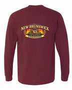 Nb Understand Left Chest and Back Long Sleeve in Maroon - back