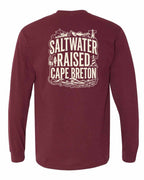 CB Saltwater Raised Folk Left Chest and Back Long Sleeve Tee - Unisex